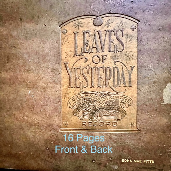 Antique Scrapbook  1928’ 10X14” 16 Pages Front & Back Pages Are In Nice Cond. - Picture 14 of 16